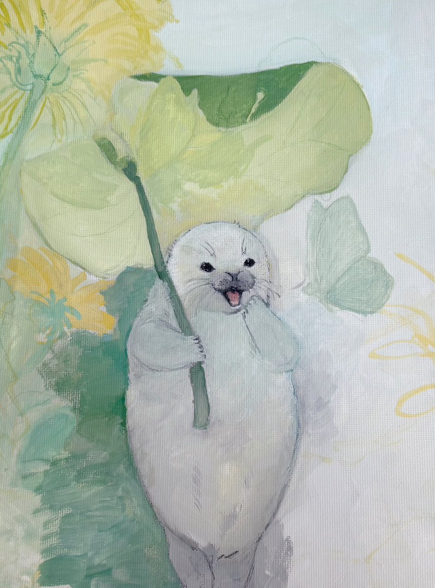 pm_nw5's tweet image. 完全に、魚を見てる時の目だ…