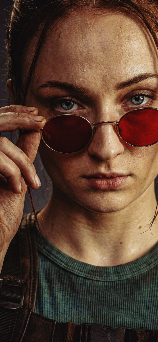 MarvelLatin's tweet image. Sophie Turner como Lara Croft