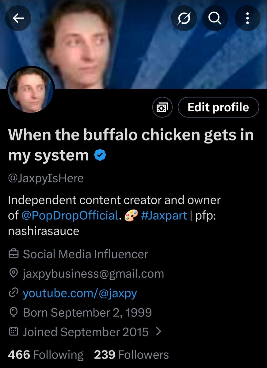 JaxpyIsHere's tweet photo. I have decided to temporary dedicate my Twitter branding to this stupid meme that's living in my head rent-free. https://t.co/EhtVfSgf0n