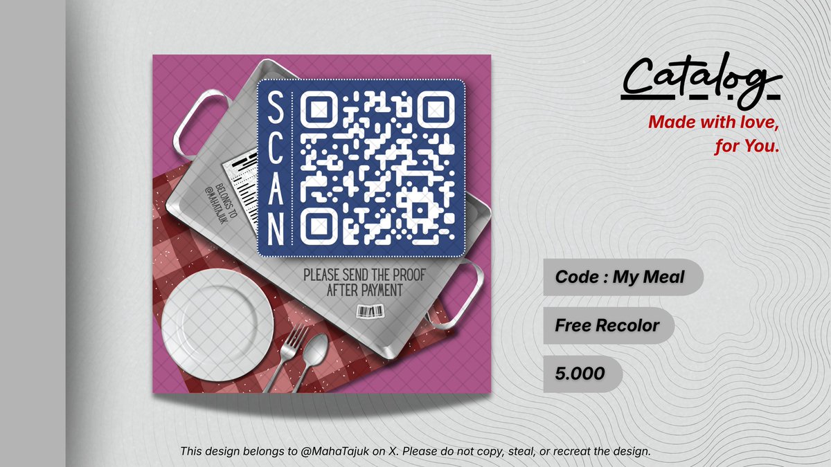 MahaTajuk's tweet image. help repost, thank you so much! #zonauang

halo, teman-timun! aku sudah open ya. qr deco dibawah ini bisa diorder mulai dari sekarang dan bagi yang berminat segera contact aku ya!

📩 : @MahaTajuk (mt after dm)
☎️ : tiny.cc/WhatsAppQ
💰 : dana, spay, &amp;amp; qris