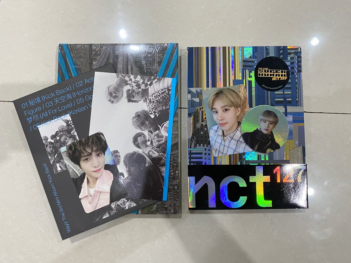 jaelcdy's tweet photo. wts album preloved

🖇️ wayv kick back (stranger ver) 130k 
- fullset
- random, yangyang
- no minus

🖇️ nct 127 superhuman 70k
- fullset (jungwoo)

bisa co 🍊
📍jakarta barat https://t.co/aR77UPOU7T