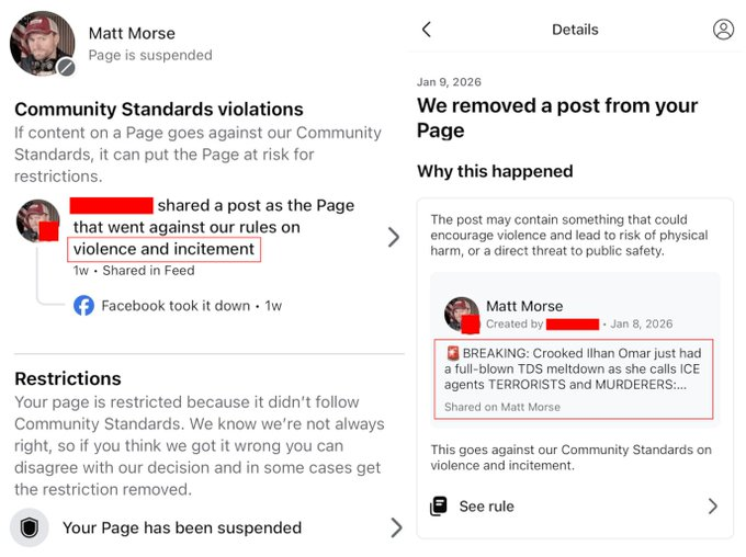 GreatestEv81882's tweet photo. @Meta fix this plz, give Matt Morse his account back because yall know this is bullshit!!!   how you suspend an account because of a "repost" https://t.co/4YDMjM2nSf