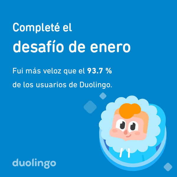 yo i got the duolingo january medal