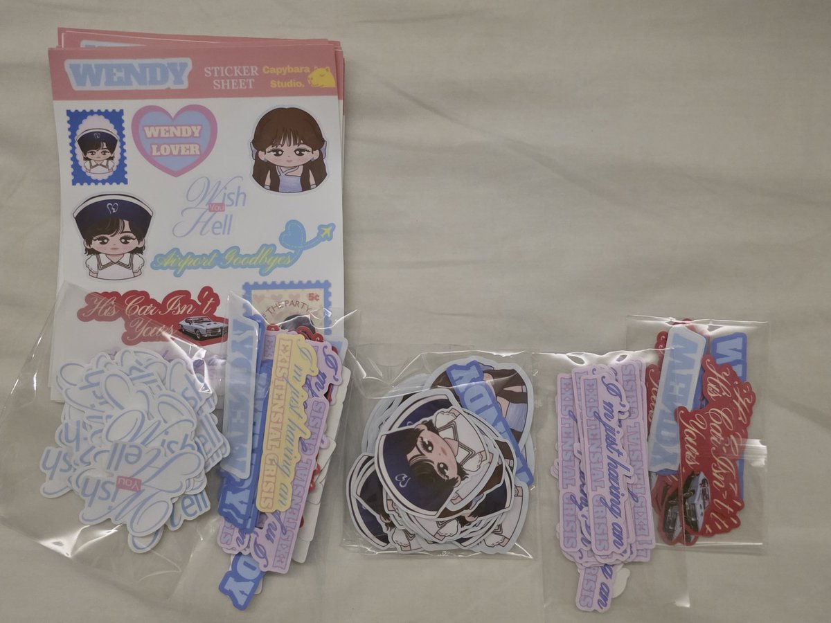 CapybaraStudio_'s tweet image. Hi! Some sticker sheet have minimal cut errors, specifically sa airport goodbyes and His car isn't yours. I also have lots of die cuts please kuha na lang kayo later🩵