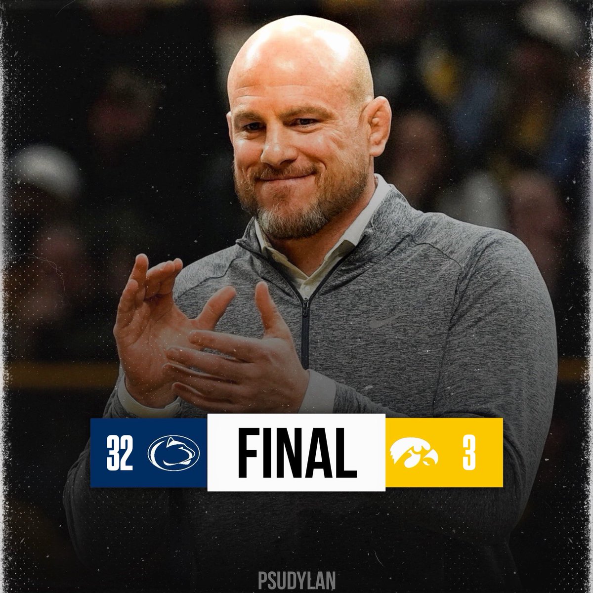 PSU_Dylan's tweet image. #1 Penn State whoops the #4 Hawkeyes in Iowa City! The Nittany Lions took 9/10 bouts. 🦁

(📸: GoPSUSports) #WeAre