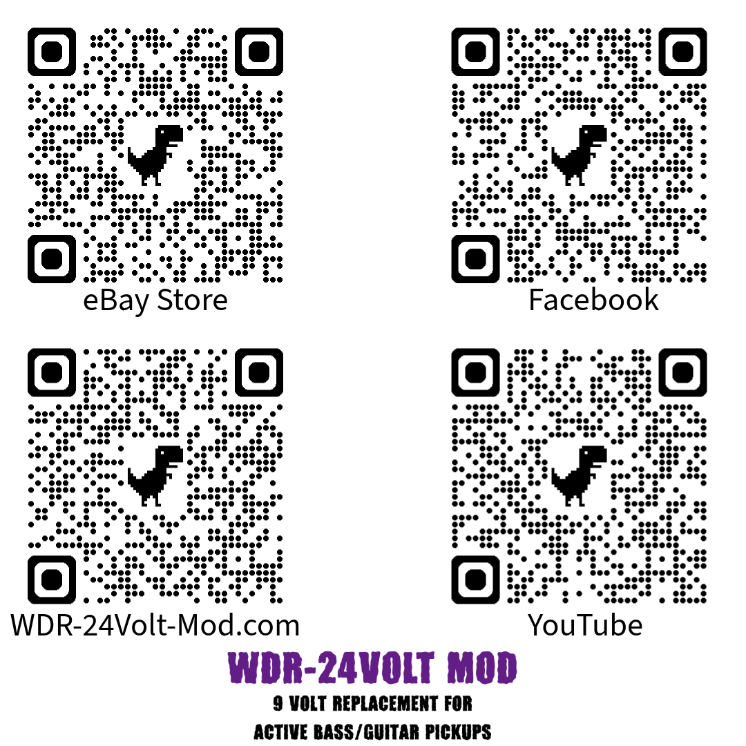 WDR_24Volt_Mod's tweet image. QR Links to all of our pages! 

#24voltmod #12voltmod #18voltmod #emgpickups #fishmanfluence #seymourduncan