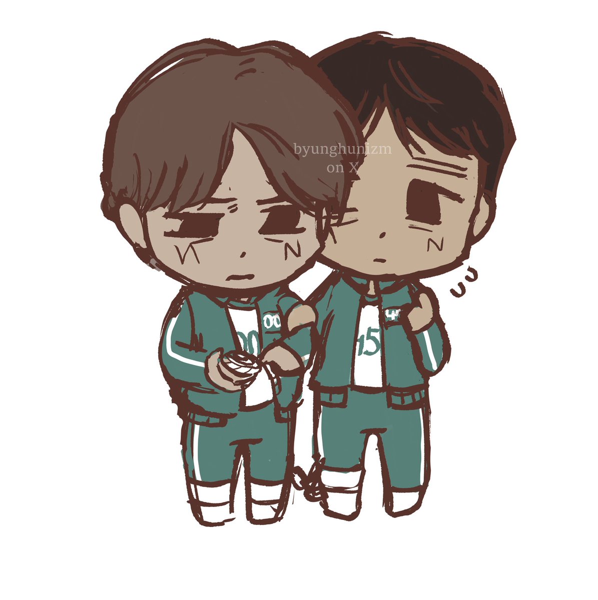 byunghunizm's tweet image. #SquidGame #SquidGame2 #squidgamefanart #inhun #001x456 

old chibi doodle (ˆ◝ ·̫ ◜ˆ)