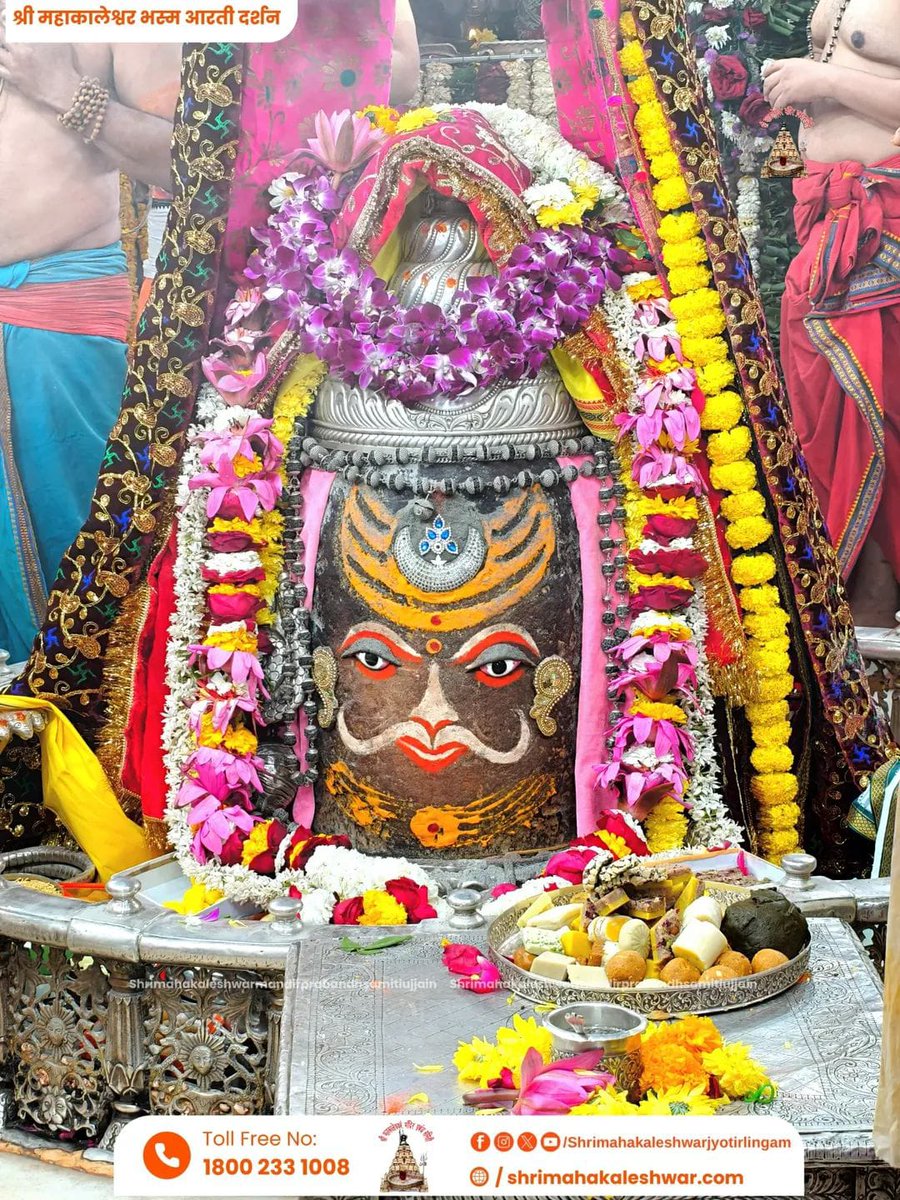 🙏🔱जय श्री महाकाल 🔱🙏
श्री महाकालेश्वर ज्योतिर्लिंगजी का भस्म आरती श्रृंगार दर्शन 
🦂17_जनवरी _2026_शनिवार🦂
🙏🌹हर हर महादेव 🌹🙏
🙏🔱जय शिव शंभू 🔱🙏
🙏🐍ॐ_नमः_शिवाय 🐍🔱