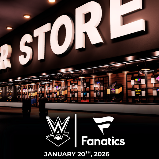 🛍️ The doors are opening.

The WWE Superstore officially launches

📅 Tuesday, January 20th
⏰ 8:00 PM ET

Explore exclusive merch, experience our brand-new standalone WWE Arena, and witness the future of ticketed live events on Roblox.

The future starts NOW.

#WWESuperstore