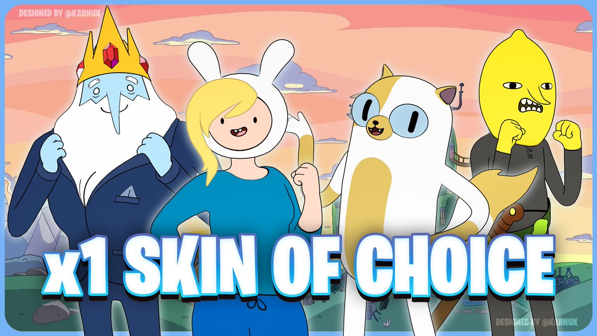 InsoIsHere's tweet image. 🎁 Adventure Time Skin Giveaway 🗡️
(1 Winner)

To Enter:
• Like and Repost 🔁
• Follow @InsoIsHere and @kaiinux ⭐
• Tag a friend 🤝
• Comment your favorite Adventure Time character 💬

⏳ Ends in 48 hours ⏳

Please consider using codes InsoIsHere and REDLIGHTS in the item…