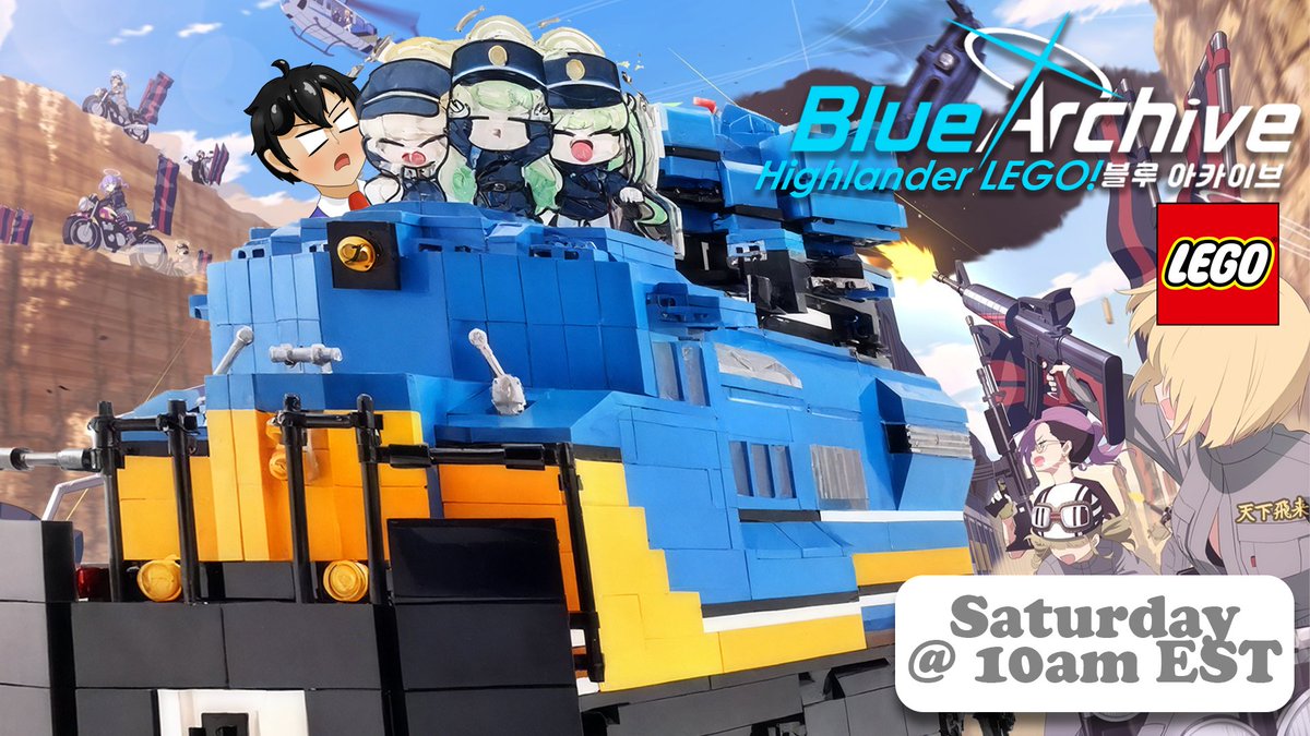 It finally arrived!! I'm going to be building the Highlander Train set on stream tomorrow at 10am EST! Definitely stop by it'll be fun!
#BlueArchive #Vtuber

twitch.tv/e2myearly
youtube.com/@e2archive