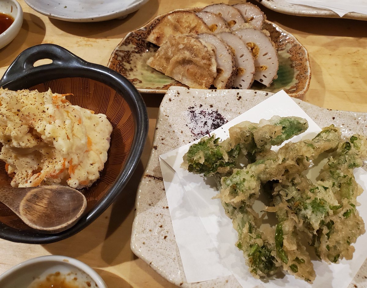 bordermarch's tweet image. 久しぶりに会えて嬉しかったなぁ😃🥃
銀杏殻付きなの出て来たの初めてだし、辛子レンコン辛くなくて美味しかった😊