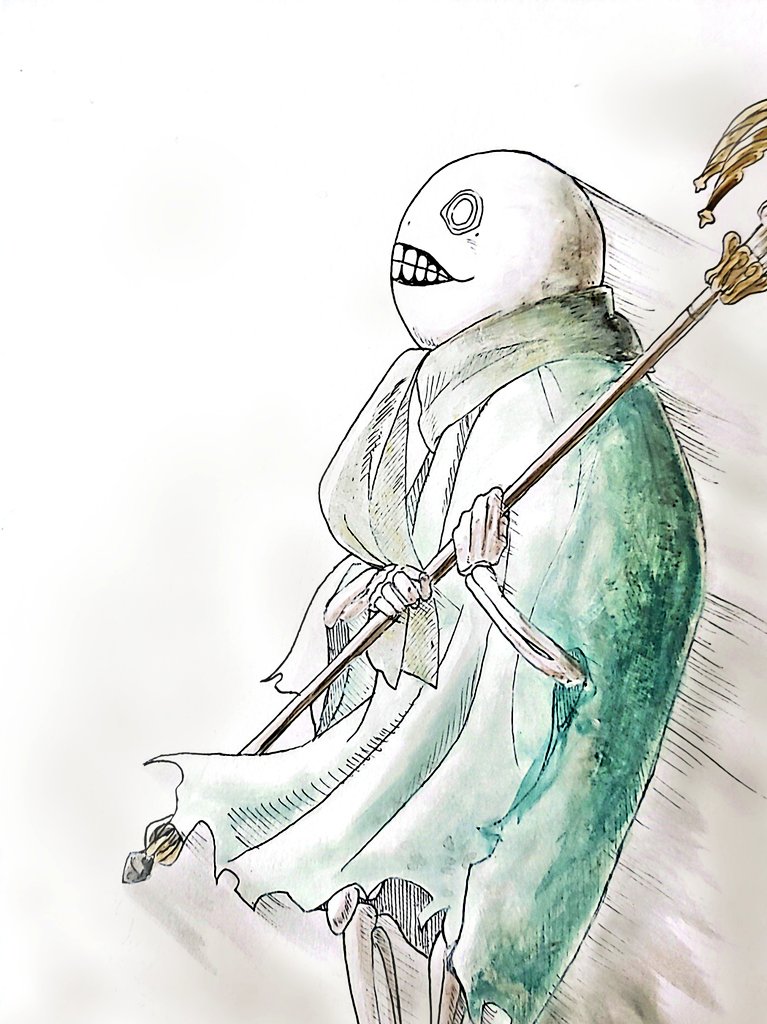 Grn_Tea_Lat's tweet image. エミール/犠牲
 #NieRReplicant