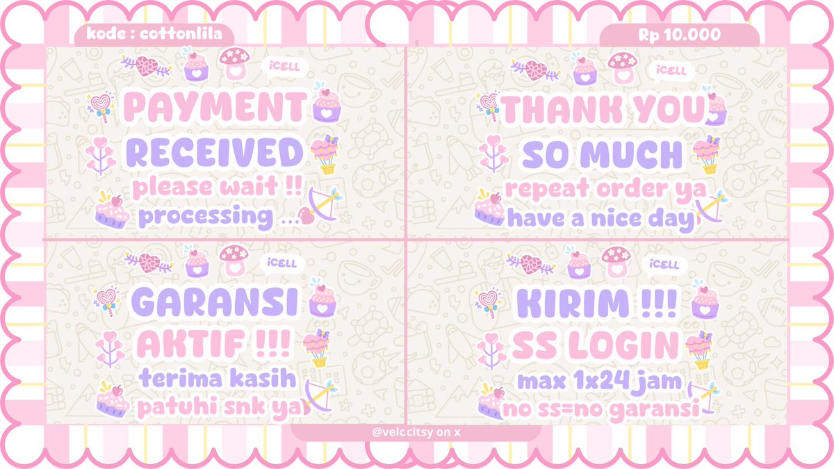 velocitsy's tweet image. help rt please? thank you so much ♡

🥦💭 ⊹hai-o ! icel balik lagi membawa empat sticker pack ready stock dengan harga tertera di pic ^_^  bisa kamu jemput lewat wa ini yaa s.id/rH0r4  🍎 don’t forget to checkie 🅰️lt 🛝🍭

t. #zonauang