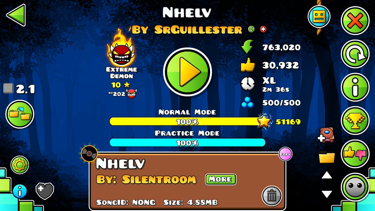 El jugador <a href="/RetlaW_014/">Walter Quesada</a> se acaba de pasar el Extreme Demon "Nhelv" como su nuevo hardest y first victor en el país!! GGGGGG muchas felicidades, super merecido!! 🔥🔥