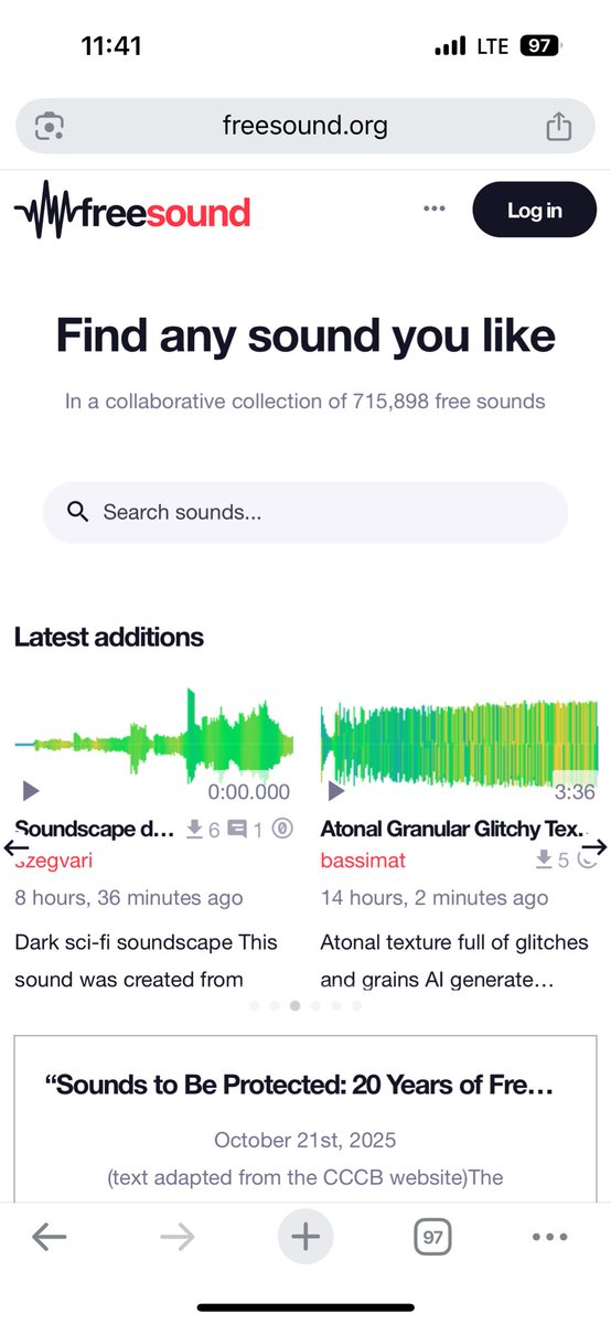 여기도 추천드립니다! 
일반인들이 녹음한 소스들이 있는곳인데
저작권표시도 잘 되어있고
10년 넘은 사이트다보니 자료축적이 많습니다 :)