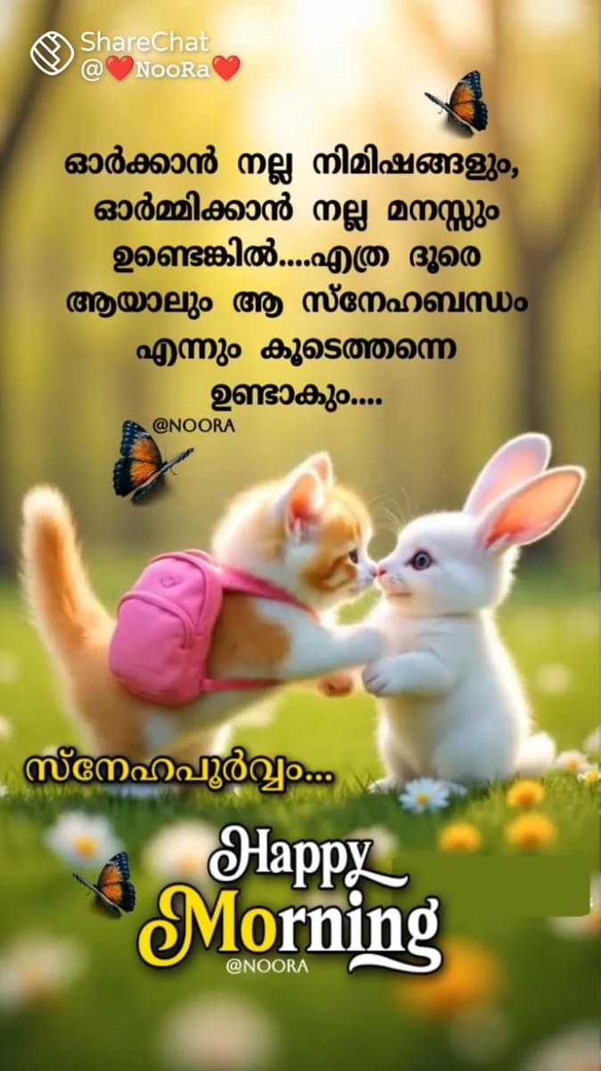 Good morning and have a beautiful day... ❤️💜💚
സ്‌നേഹം തുളുമ്പുന്ന മനസ്സ് സ്‌നേഹകൂടുതലിന്റെ അടയാളമാണ്..🫂💝🦋