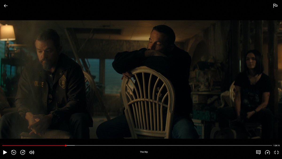 watching The Rip on Netflix. Enjoying it so far but what's with all this fake dust. it looks awful