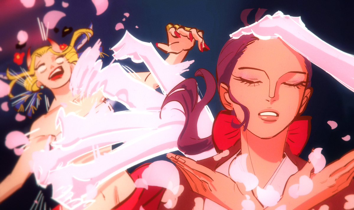 thecrazedpepper's tweet image. wanted to hop on this 🌸 #nicorobin #ONEPIECE