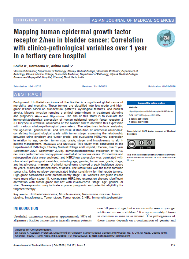 arun732003's tweet photo. #HER2 #BladderCancer #OncologyBiomarkers #ClinicoPathologicalCorrelation #CancerResearch #UroOncology #Pathology #Immunohistochemistry #CancerDiagnosis #TargetedTherapy #ProspectiveStudy #ClinicalResearch #EvidenceBasedMedicine #OncologyUpdates #MedicalEducation https://t.co/82QDr3eAhp