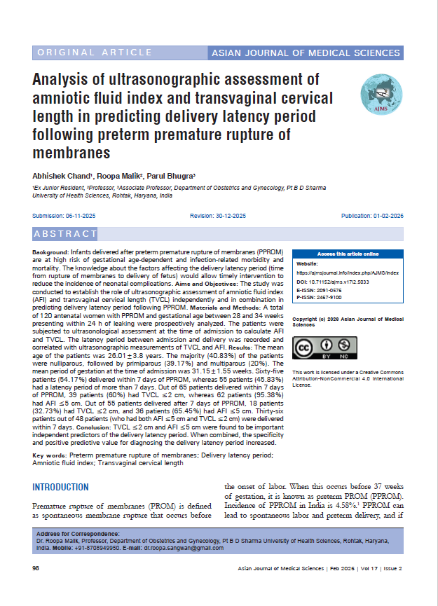arun732003's tweet photo. #AmnioticFluidIndex #CervicalLength #PPROM #Ultrasonography #PregnancyComplications #Obstetrics #MaternalFetalMedicine #PretermBirth #DeliveryLatency #PrenatalCare #ProspectiveStudy #ClinicalResearch #EvidenceBasedMedicine #ObstetricUltrasound #MedicalEducation https://t.co/Obt7sOpLFx