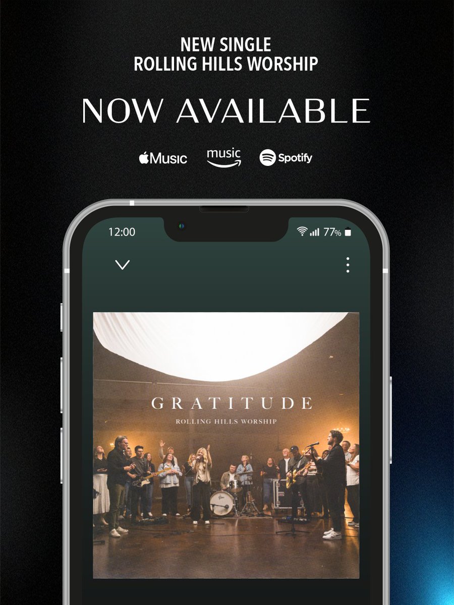 rhcc's tweet image. NEW single from Rolling Hills Worship is here! 🎶🙌

Rolling Hills Worship brings a joyful, gospel-inspired cover of Gratitude, featuring big choir vocals and a brand-new refrain: “Everybody praise the Lord, He’s worthy of our praise.”

Listen now on your favorite streaming app!