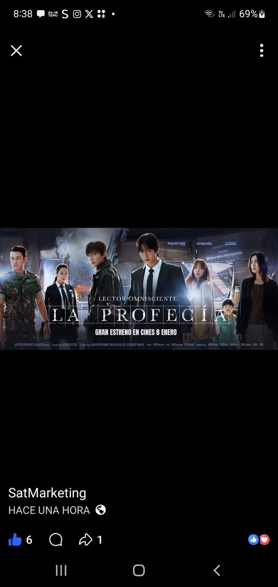<a href="/MasQueCineLatam/">Más Que Cine Latam</a> Vayamos a #Cinepolis a disfrutar de #LectorOmniscienteLaProfecía en pantalla grande 
#LeeMinHoEnCinesMX 
#YooJoongHyuk