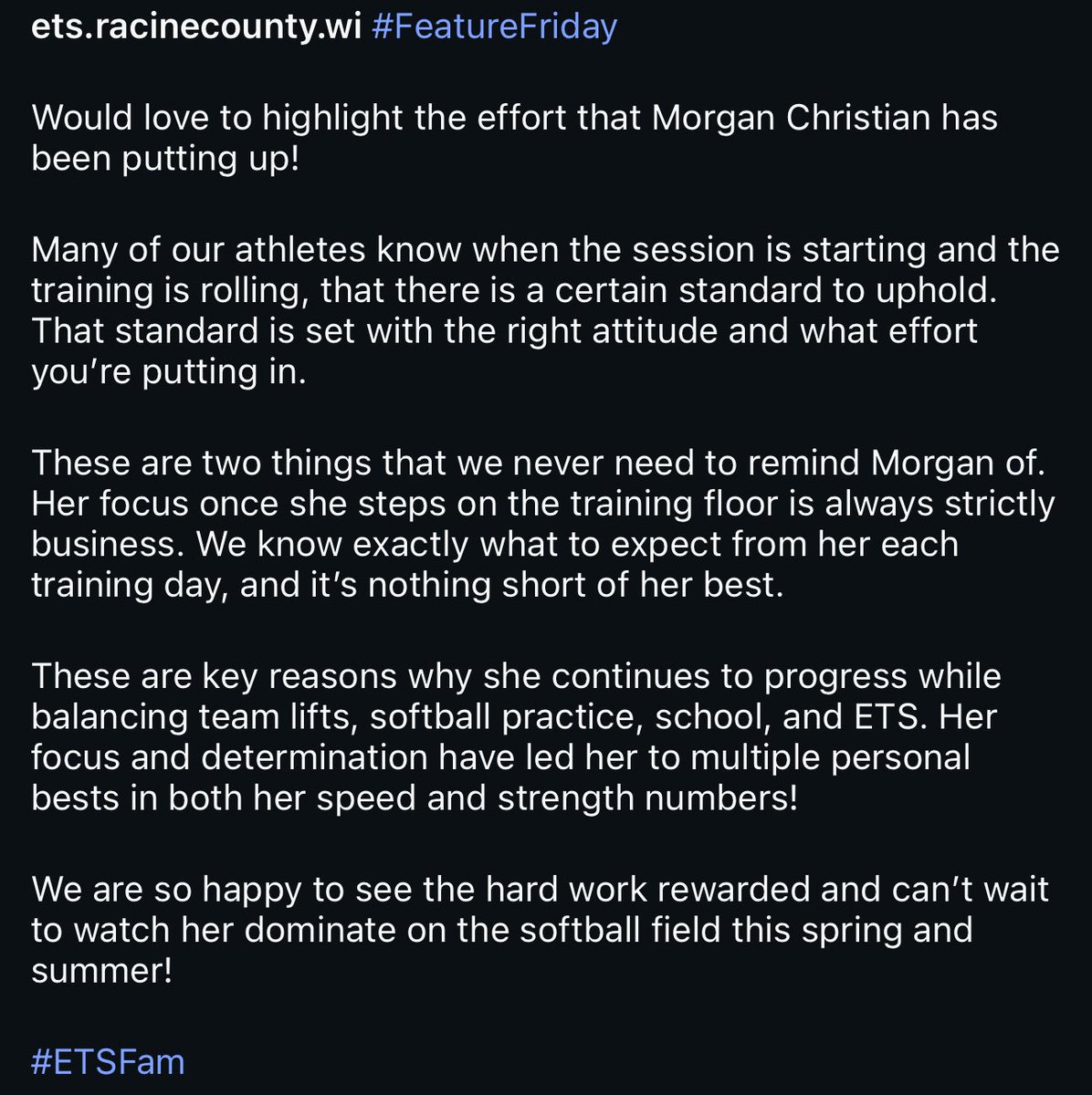Morgan Christian tweet media