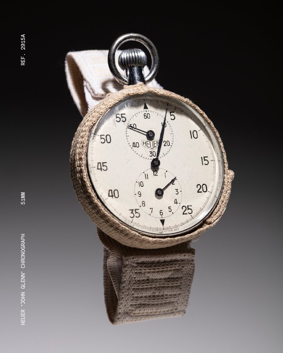 HEUER ストップウォッチ 1962年2月20日、宇宙飛行士ジョン・グレンはフレンズシップ7号を操縦し