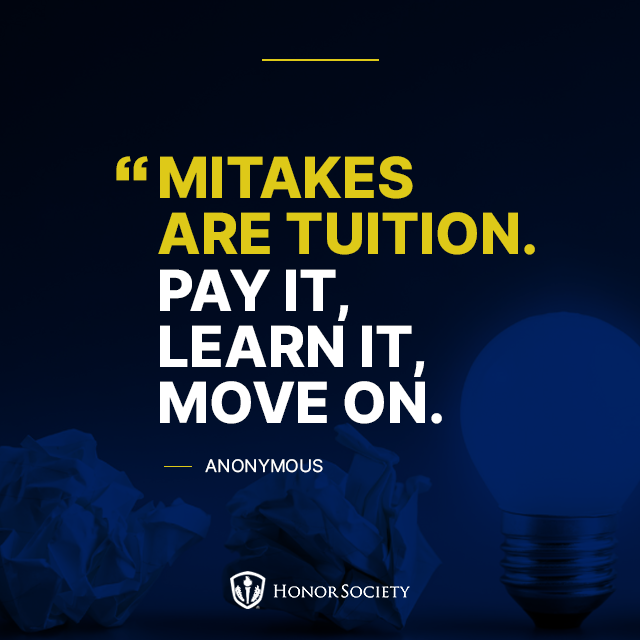 HonorSociety's tweet image. Getting things wrong is part of learning. Take the lesson, improve your next step, and keep moving forward with more clarity.
#LifeLessons #ProgressOverPerfect #KeepLearning #MoveForward