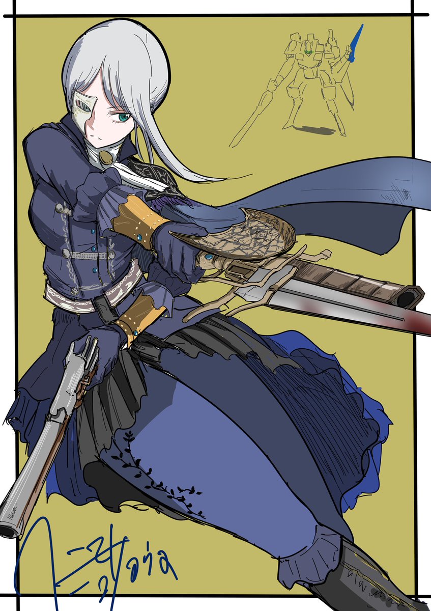 miya_zirou's tweet image. ナイトレイン　レディ(レイテルパラッシュそうび)

#ELDENRINGNIGHTREIGN  #Bloodborne