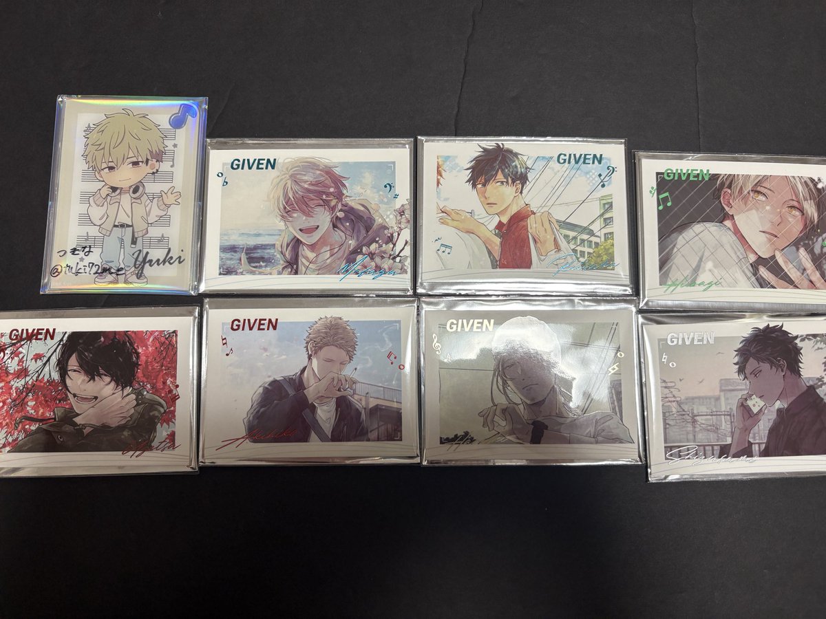 交換】 ギヴン 中国 三月兽 CODA:NextVerse 缶バッジ チェキ風カード