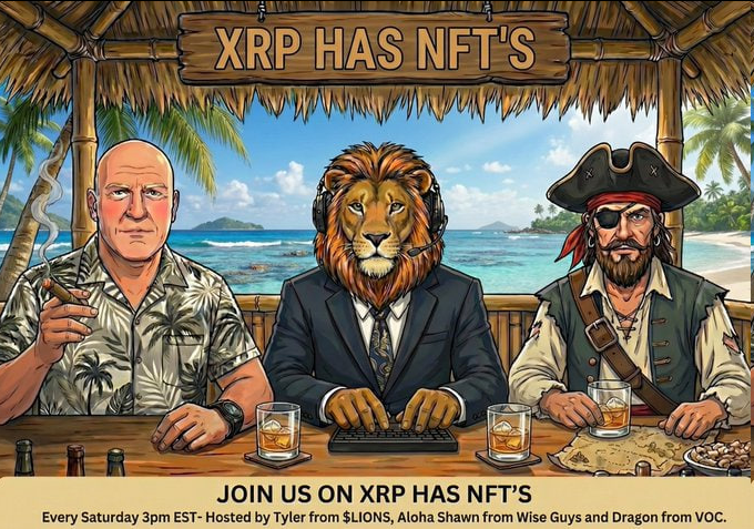 🚨XRP Has NFT's 🚨
⏰ 3:00pm EST
🗓 Every Saturday.
👉Win Giveaways Every Week just for liking and sharing the space.

Lets Talk About It - Accountability, Transparency &amp; Etiquette - What are the Red Flags to look for?

Join me <a href="/XRP_LIONS/">XRP Lions</a>, <a href="/shawnfaulstick/">ALOHA SHAWN</a> from <a href="/xrplwiseguys/">Wise Guys</a> and