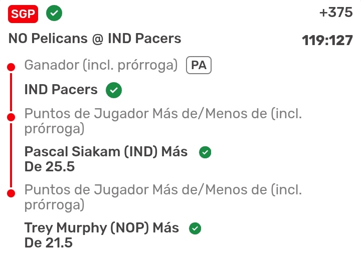 ✅Parlay NBA

#SportsBettingX #sportsbettingpicks #parlaynba #parlay #vivaelparlay

t.me/VepPick