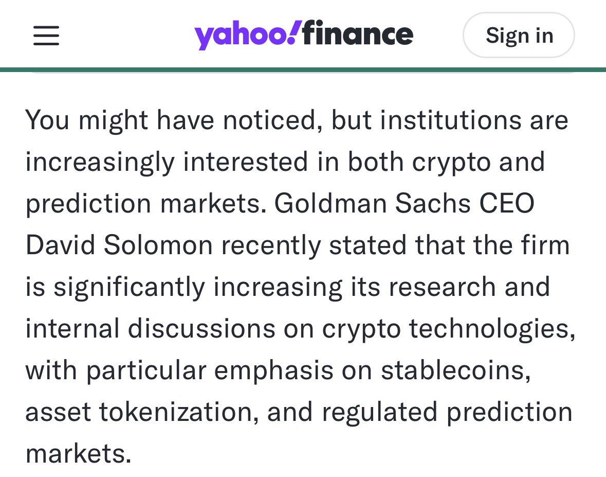 I will be satisfied that it adds utility even if it does not drive  institutional demand. Having said that, prediction markets have the  potential to be multi-billion dollar markets in crypto and