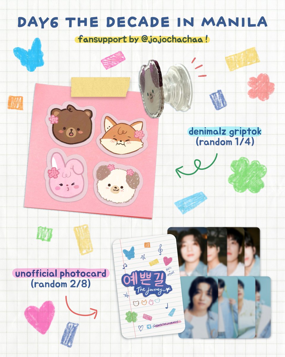 jojochachaa's tweet image. ⋆.𐙚 ̊  𝐝𝐚𝐲𝟔 𝐭𝐡𝐞 𝐝𝐞𝐜𝐚𝐝𝐞 𝐢𝐧 𝐦𝐚𝐧𝐢𝐥𝐚 ⋆˚࿔
freebies / fan support by @jojochachaa

✧ mbf, like, &amp;amp; rt
✧ limited qty, 1 set per person
✧ time/loc will be updated in this thread!

see u soon mydays! &amp;lt;3

🖇️ #The_DECADE_MANILA #TheDECADEinMANILA #DAY6inManila