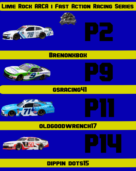 Lime Rock Park is a pretty tough track to master. Bren got 2nd after he didn't qualify.