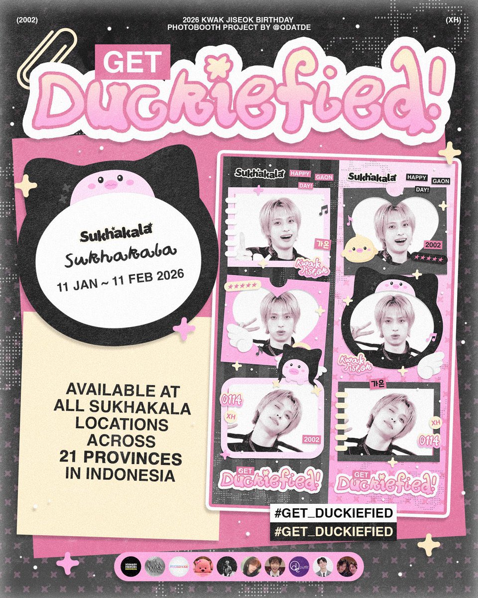 sirensdiary's tweet photo. 𝟮𝟬𝟮𝟲 © 𝗚𝗘𝗧 𝗗𝗨𝗖𝗞𝗜𝗘𝗙𝗜𝗘𝗗! 𐦖

Gaon Birthday Photobooth Project
By @odatde

✪ 𝗦𝗨𝗞𝗛𝗔𝗞𝗔𝗟𝗔
✪ 𝟭𝟭.𝟬𝟭 - 𝟭𝟭.𝟬𝟮

Sukhakala Vinyl Record Store and Sukhamart Bandung will not have the frame available!

#Get_Duckified #HappyGaonDay #가온 https://t.co/AuvJsNZm0n