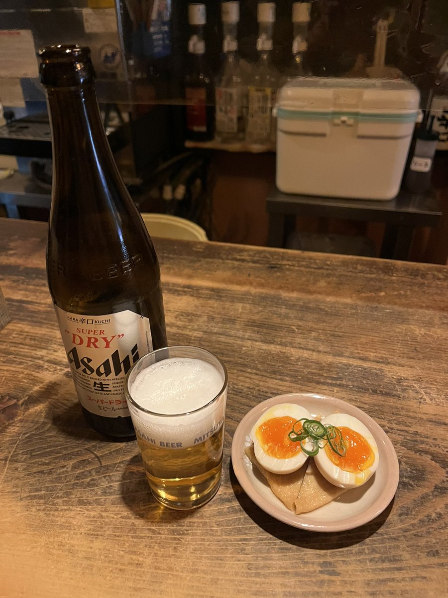 教わった店開拓しに
大船で煮卵100円