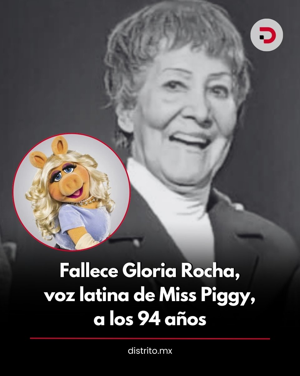 DistritoMX1's tweet image. 🔴 La actriz y directora de doblaje Gloria Rocha Contreras falleció el 14 de enero a los 94 años de edad, fecha que coincidió con su cumpleaños, dejando un profundo impacto en la industria del doblaje en español latino.

➡️ distrito.mx/?p=15171