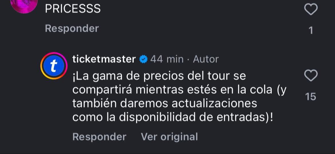 Lo que yo no entiendo es porque específicamente en México no ponen nada pero en otros países sí, queremos el mapa y precios  <a href="/Ticketmaster_Me/">Ticketmaster México</a>