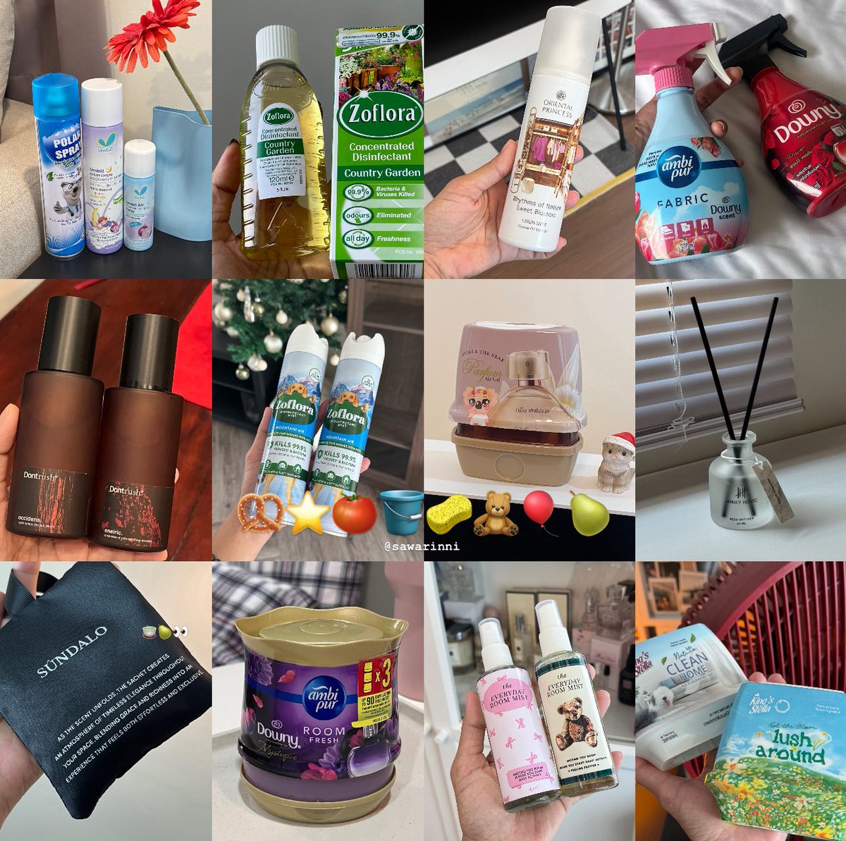 Sawarinni's tweet image. 💌🌟👀รวมไอเทมห้องหอม/บ้านหอม ใครชอบให้ห้องหอมๆห้ามพลาดเลย มีทั้งน้ำยาถูพื้น ; room spray &amp;amp; ก้านไม้หอม/ ถุงหอม กลิ่นหอมแบบเปิดประตูเข้ามาแล้วห้องหอมตะโกนนน!! 🫐🧸🍊🛋️🪵💐