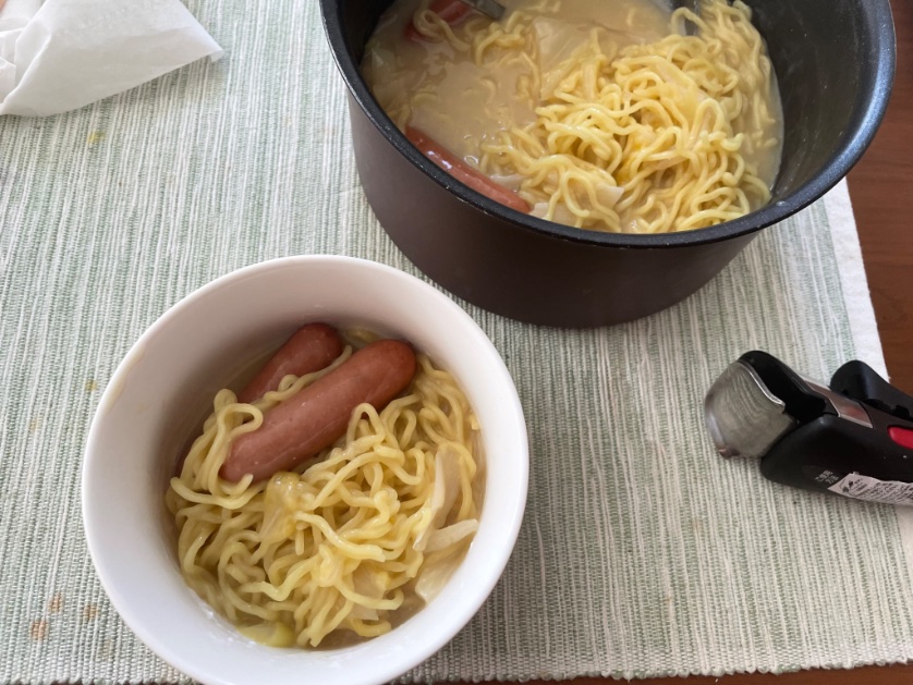 みそなべ＋めん＝みそら〜めん
#ノチノチクッキング