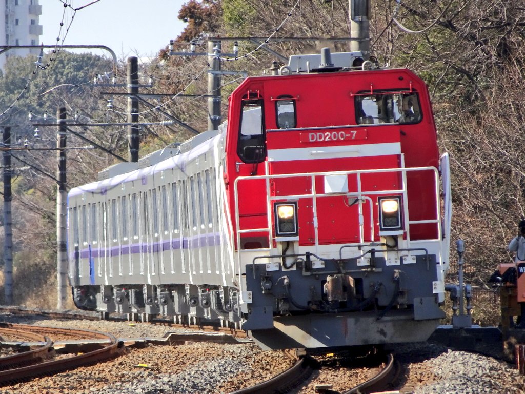 hikoo09's tweet photo. 東京メトロ18000系18113F中央林間方5両甲種輸送。
町田〜成瀬 https://t.co/LUvYsDuxdL