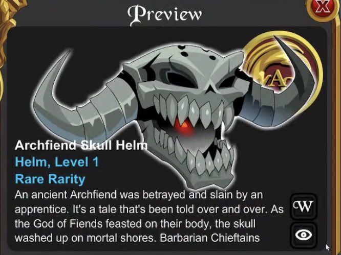 Lukaolak3's tweet photo. I don’t want to hype it more than it already is, but this is the BEST helm in AQW’s history.
After a decade of catastrophic items, we finally got something that will leave a real mark.
As always @MiltoniusArts absolutely nailed it. Huge thanks to him.

(@Yo_Lae , take some notes) https://t.co/iXrrRtixHP