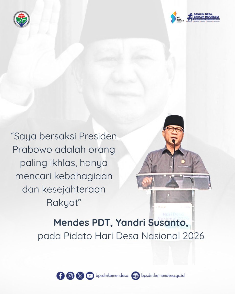 EKAMEDI82's tweet photo. HDN2026
DESA BERDAYA INDONESIA JAYA

Terimakasih Bapak Presiden

@YandriSusanto
@ArizalPatria
#TerimakasihBapakPresiden
#TPPBersamaMenteriDesa
#DesaBerdaya
#DariDesaUntukIndonesia
#PendampingDesaHebat https://t.co/5YeDMVqqTa