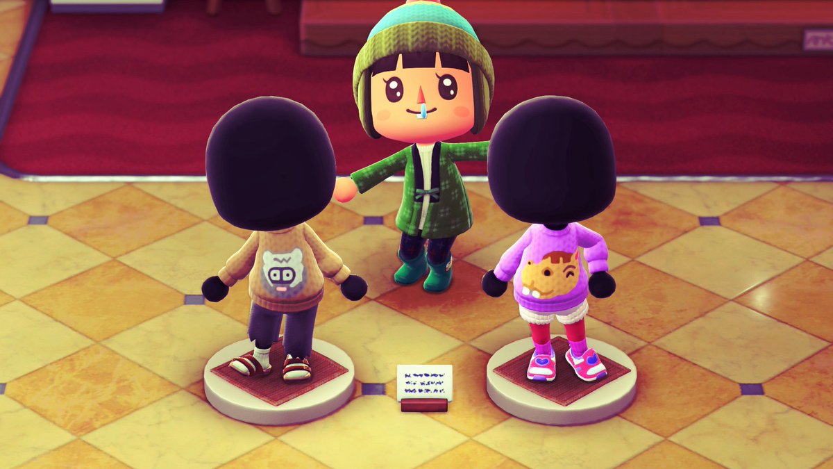 893Hu's tweet image. ウチに泊まる場合は、どちらか選んでいただくよ
 #どうぶつの森