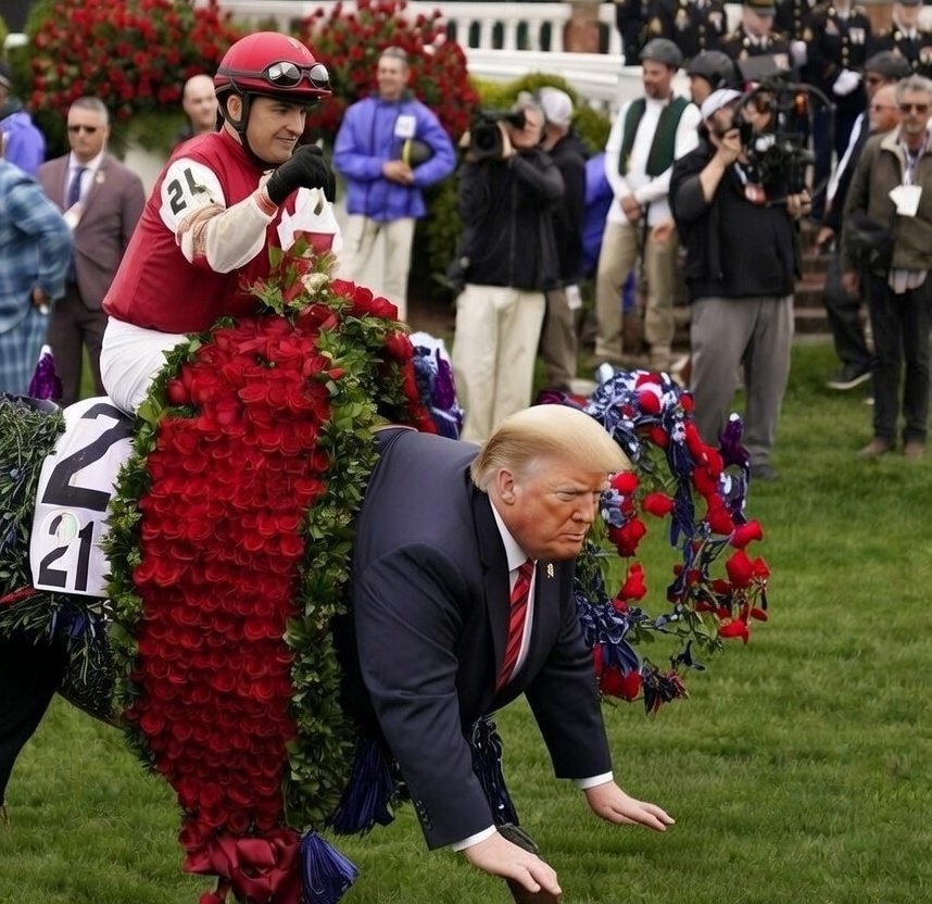 Ladies and Gentlemen Donald Trump has won the Kentucky Derby