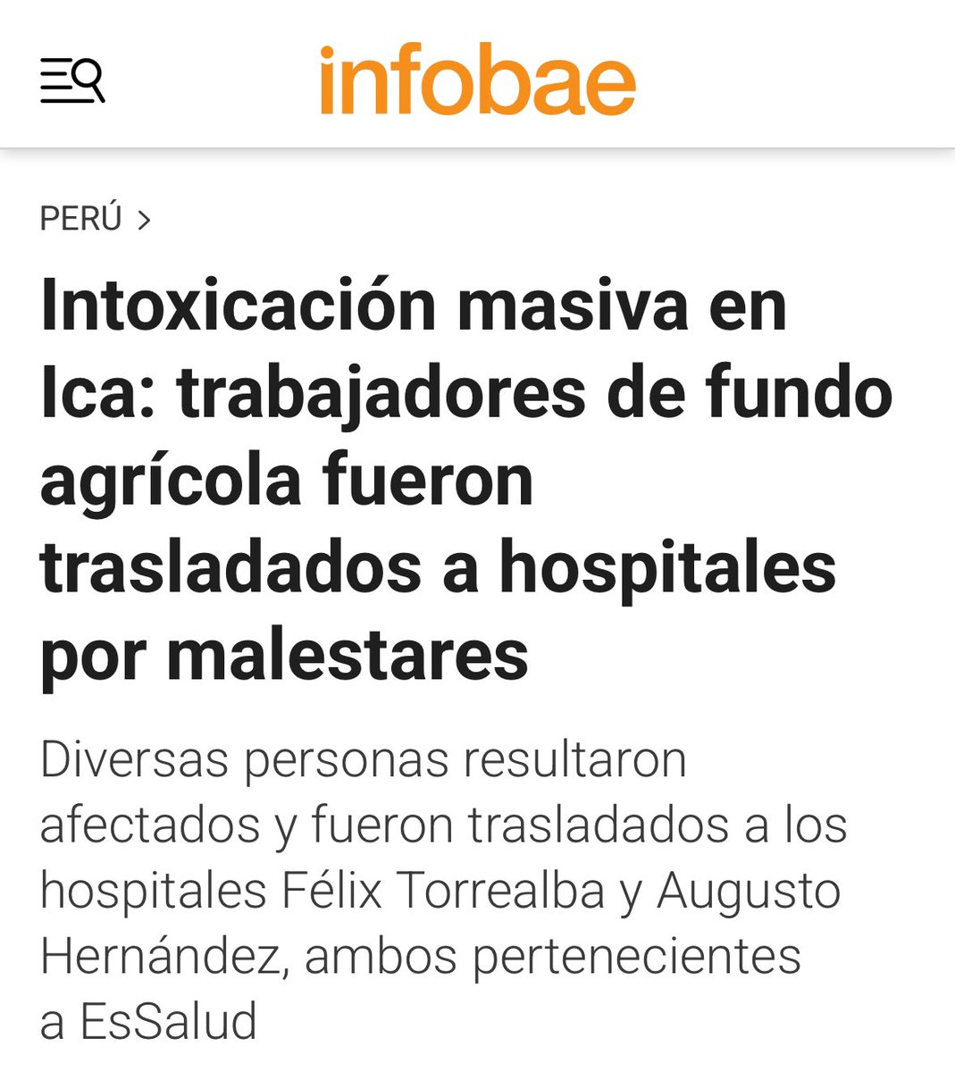 Claro ejemplo de la demora de la justicia, de las pocas oportunidades para los jóvenes y peruanos que ofrece este sistema y el libre mercado, con la que la derecha está contenta. Las mismas y peores condiciones laborales pasa en las grandes agroexportadoras.
JUSTICIA PARA TODOS.