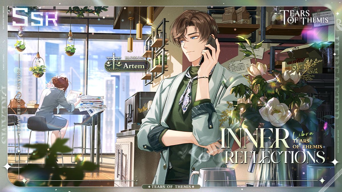 Artem SSR ✦ Inner Reflections ✦

From 2026/1/21 11:00 to 1/28 04:00 (UTC+9), Inner Reflections Event Shadow of Themis will be available with a rate-up for Artem SSR "Inner Reflections."

View Details: hoyo.link/zgaERRW2f

#TearsOfThemis